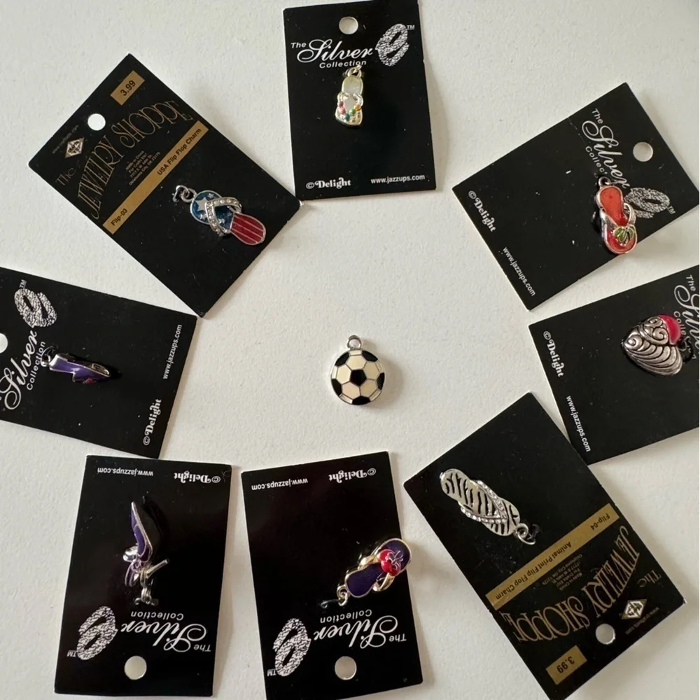 Hobby Lobby Silver Metal Charms for Jewelry Making Lot of 9 charms